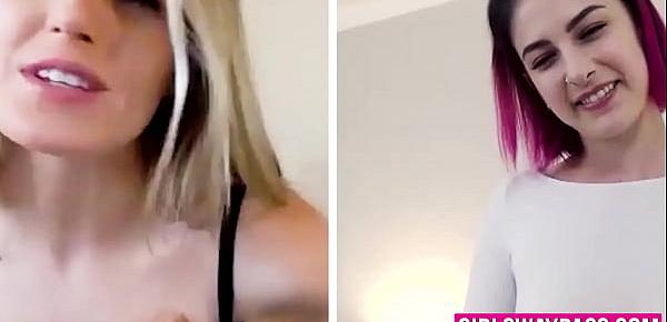  Pierced Kristen Scott webcam masturbation with lesbo friend friend
